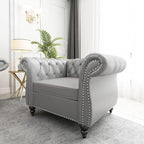 AVZEAR Leather Upholstered Armchair, Single Sofa Chair by AVZEAR