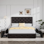 Allewie Upholstered Full Size Platform Bed Frame - Image 3