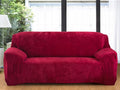 vctops 1-Piece Velvet Plush Stretch Loveseat Sofa Slipcover by vctops