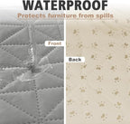 Ameritex Sofa Cover Waterproof for Seats Couch Cover for Dogs Pet Couch Cover - Image 2