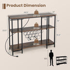 Giantex Wine Rack Freestanding Floor, Bar Cabinet - Image 7