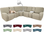 100% Waterproof Sectional Recliner Couch Covers by ROFASVCO