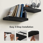AMADA HOMEFURNISHING Floating Shelves Wall Mounted, 15 x 7 Inch Wall Shelves - Image 6