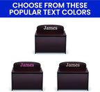 Delta Children Personalized MySize Deluxe Toy Box, Dark Chocolate - Image 2