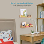 JORIKCHUO Nursery Book Shelves, Kitchen Spice Rack, or Rustic Wall Mounted - Image 3