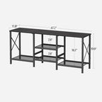 JARHETUN TV Stand for 55 Inch TV, Entertainment Center - Image 3