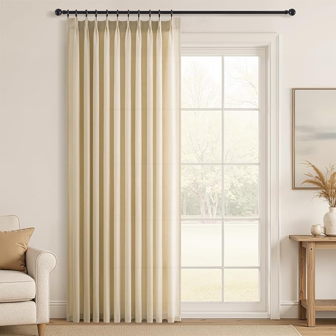Topfinel Pinch Pleated Curtains 90 Inches Long 1 Panels Set, 60x90 inch Length by Topfinel