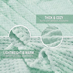Exclusivo Mezcla Large Waffle Fleece Throw Blanket - Image 4