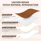 Leather Repair Patch Self Adhesive, 8.3″ x 11″ Vinyl Patch Kit, Leather Repair - Image 5