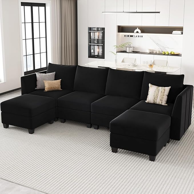 Belffin Modular Sectional Sofa U Shaped Couch by Belffin