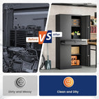 Yizosh Metal Garage Storage Cabinet - Image 7