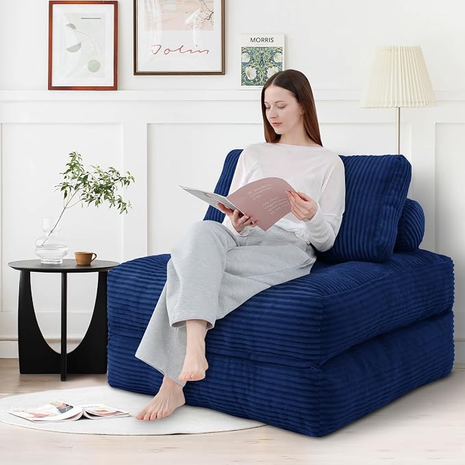 Folding Sofa Bed, Convertible Sleeper Chair - Image 3