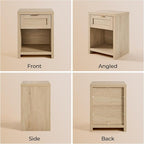 OAKHAM HOME Nightstand Set of 2 Farmhouse Bedside Tables - Image 6
