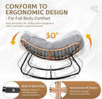 SUNCROWN Oversized Wicker Rocking Chair Indoor Outdoor, 450 LBS Heavy Duty - Image 8