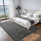 6x9 Fluffy Shag Area Rugs for Living Room Bedroom: Soft Plush Carpet Grey | - Image 2