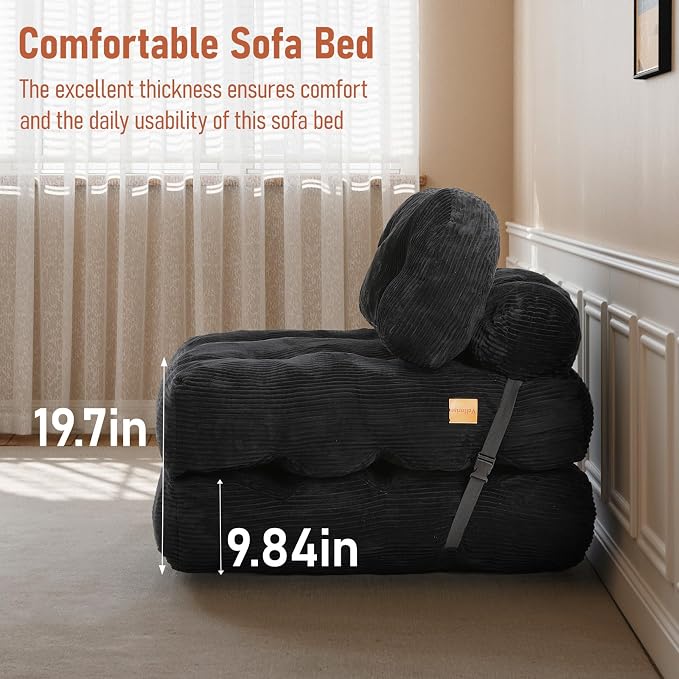 Folding Sofa Bed, Convertible Sleeper Chair - Image 6