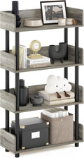 Furinno TURN-N-TUBE 4-Tier Display Shelf, Storage Shelves, Book Shelf, Open by Furinno-FitsYourSpaceFitsYourBudget