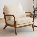 VINGLI Upgraded Premium Corduroy Accent Chair, Upholstered Arm Chair, Solid by VINGLI