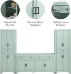 Crosley Furniture Tara 3-Piece Modern Farmhouse Sideboard Buffet Cabinet and - Image 7