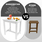 GARDENSTAR Adirondack Square Side Table, one-Tier Outdoor end Table, Patio Side - Image 5