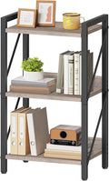 HOOBRO Bookshelf, 3-Tier Industrial Bookcase, Book Shelf Storage Organizer by HOOBRO
