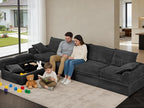 Upgrade Boneless Couch with Storage, Extra Deep&High Seat Modular Sectional - Image 2