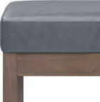 SIMPLIHOME Milltown Small Ottoman Bench - Image 6
