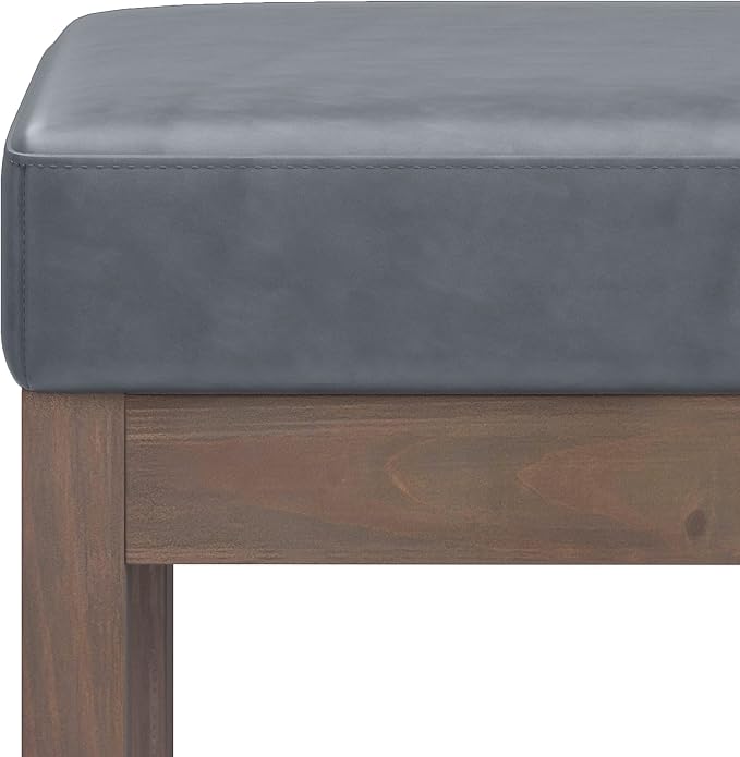 SIMPLIHOME Milltown Small Ottoman Bench - Image 6