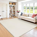 SHACOS 5x7 Ultra Soft Faux Rabbit Fur Area Rug, Non Slip Machine Washable by SHACOS