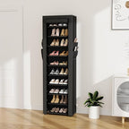 VTRIN Vertical Narrow Shoe Rack Organizer 10 Tier Tall Shoe Shelf Holds 20-22 - Image 2