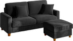 Kidirect 70in L Shaped Couch, Modular Sofa No Tool Assembly, Comfy Sectional by Kidirect