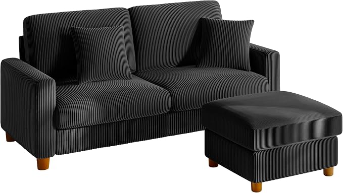 Kidirect 70in L Shaped Couch, Modular Sofa No Tool Assembly, Comfy Sectional by Kidirect