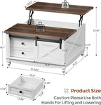 ALLSTAND 31.5" Lift Top Coffee Table - Image 2