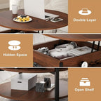 FABATO Round Lift Top Coffee Table - Image 5