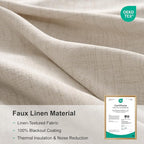 Linen Textured Total Blackout Curtains - Image 7