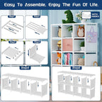 Mavivegue 20 Cube Book Shelf, Storage Organizer, Large DIY Bookcase, Metal Cube - Image 4