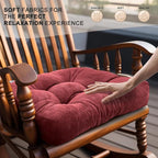 Lokex Rocking Chair Cushion Only, Tufted Non-Slip Comfortable Rocking Chair - Image 4
