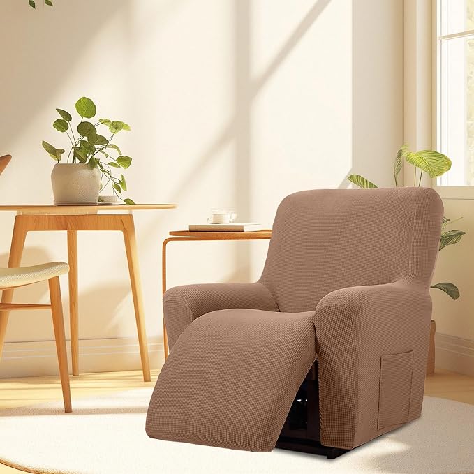 Cupuamon Recliner Chair Covers, Lazy Boy Recliner Covers Stretch Reclining - Image 7