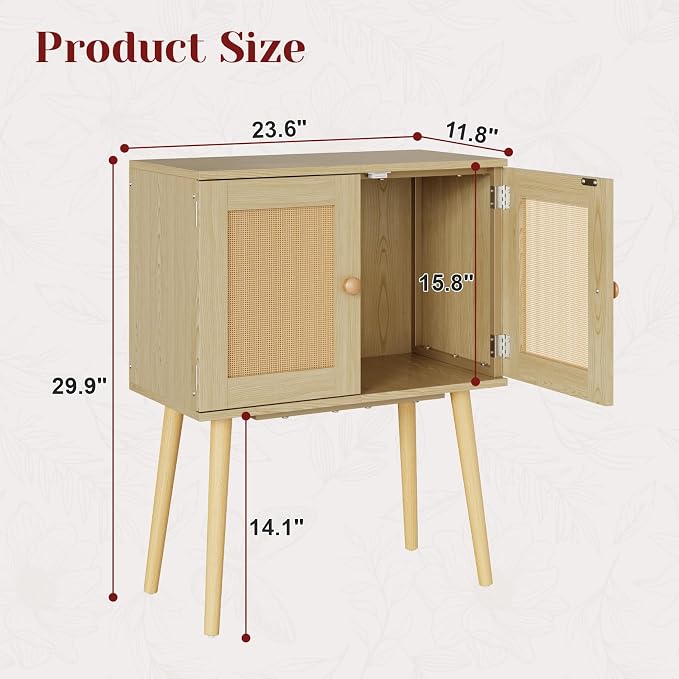 Sideboard Buffet Kitchen Storage Cabinet, Small Coffee Bar Cabinet - Image 3