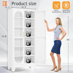 PAOFIN 75" H Locking Display Cabinet - Image 2