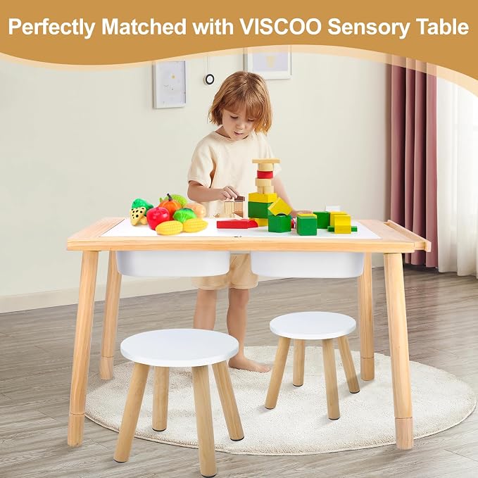 Wooden Step Stool for Kids, Children's Stool Matched Sensory Table, Children - Image 5