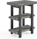 Alaterre Furniture Pomona Living Room 3-Tier Solid Wood End Table by AlaterreFurniture