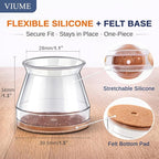 VIUME 24 Pcs Chair Leg Floor Protectors - Image 8