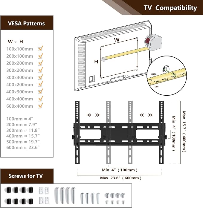 Mobile TV Stand Rolling TV Cart Floor Stand - Image 8