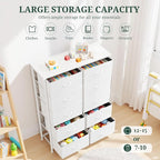 10-Drawer Dresser for Bedroom, Anti-Tip Tall Storage Organizer Chest of Drawers - Image 5