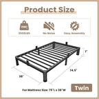 ROIL 7 inch Twin Bed Frames - Image 2