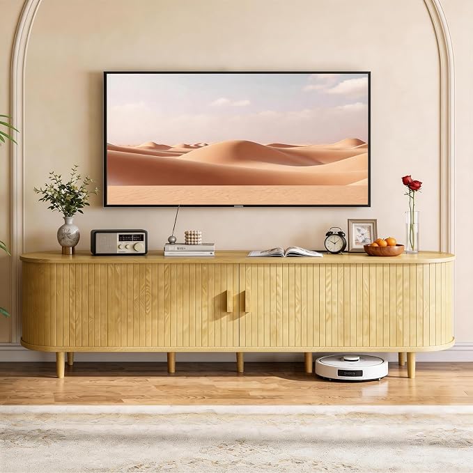 80" Mid Century Modern TV Stand - Image 3