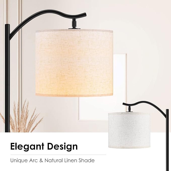 BoostArea Floor Lamp for Living Room, LED Arched Floor Lamps, Modern Standing - Image 3