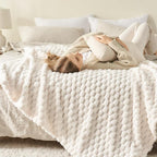NEWCOSPLAY Fleece Clouds Cozy Throw Blanket - Image 3