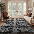 4x6 Ft Shag Rugs for Bedroom Living Room, Tie-Dyed Ultra Soft Fluffy Furry Area by Cuzwlovita